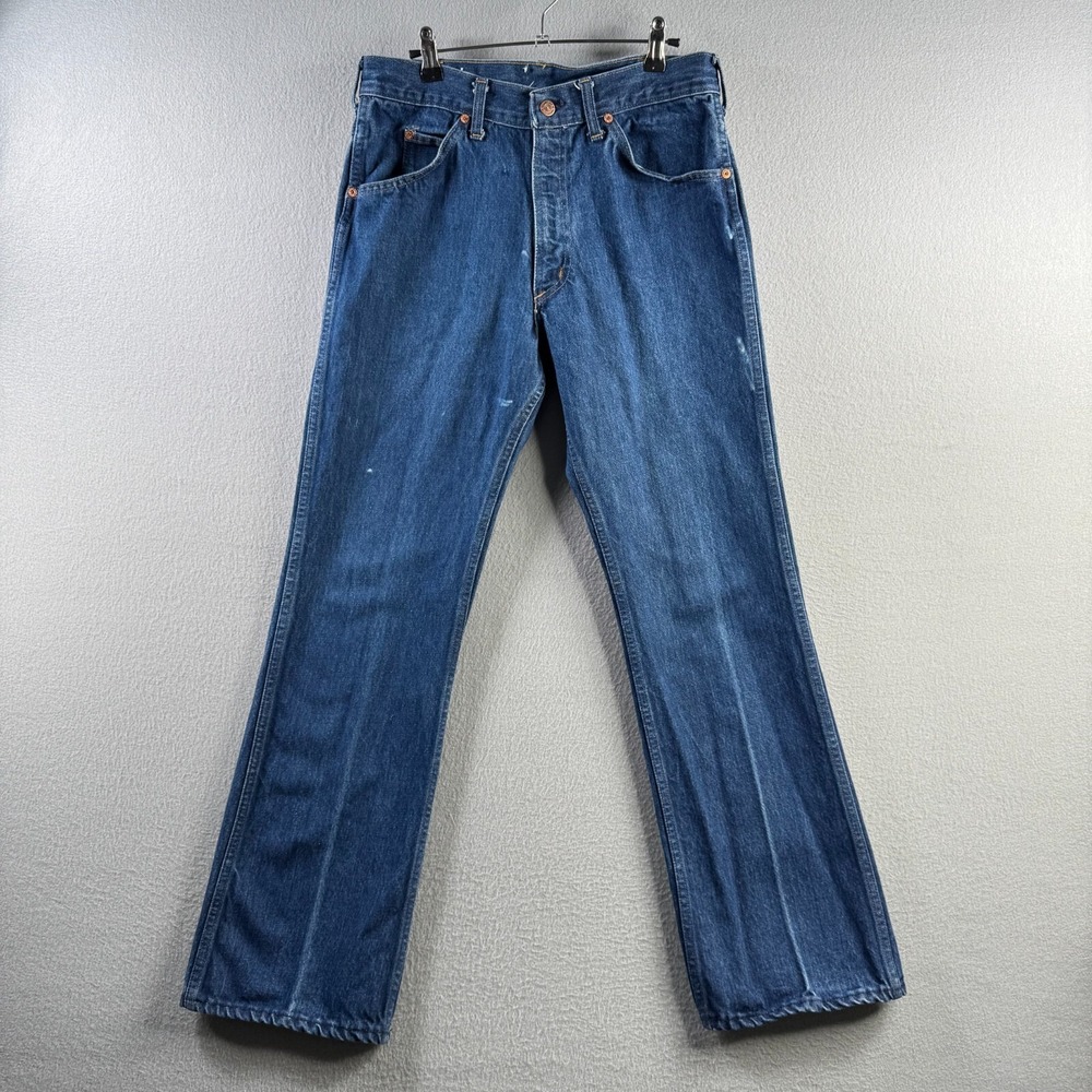 Vintage Sears Roebucks Jeans Mens 34x32 (Fits 31x31) Blue Bootcut 70s Western